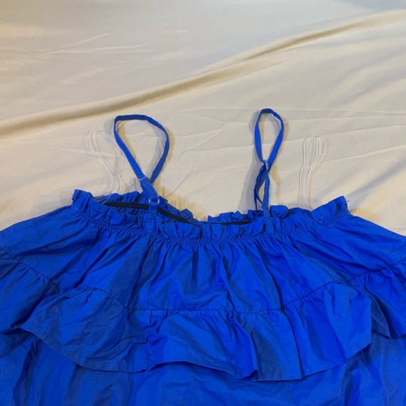 HT 360 Collective Blue Ruffle Blouse - Picture 7 of 9